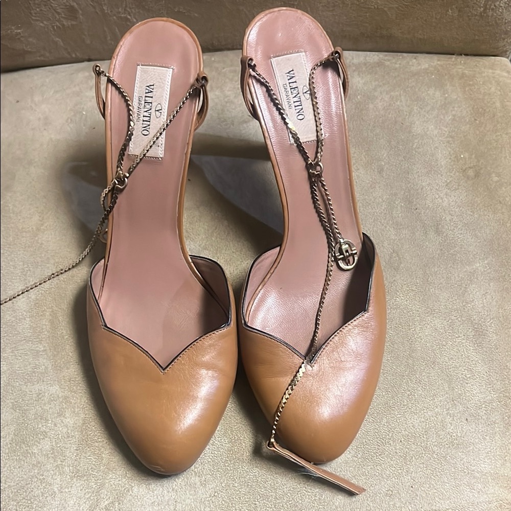 Valentino Women's Brown Leather Heels